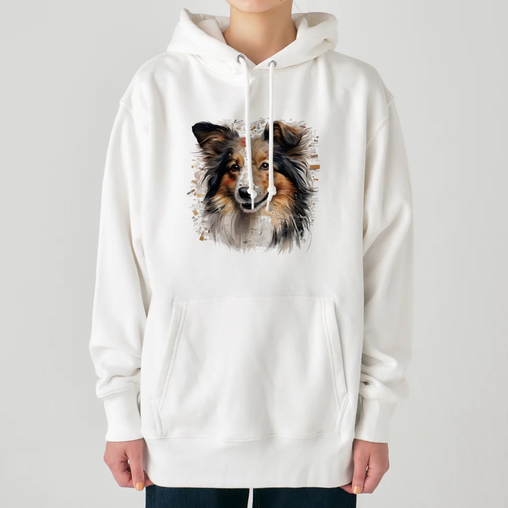 Sheltie Chic Creationsのシェルティ１４ Heavyweight Hoodie