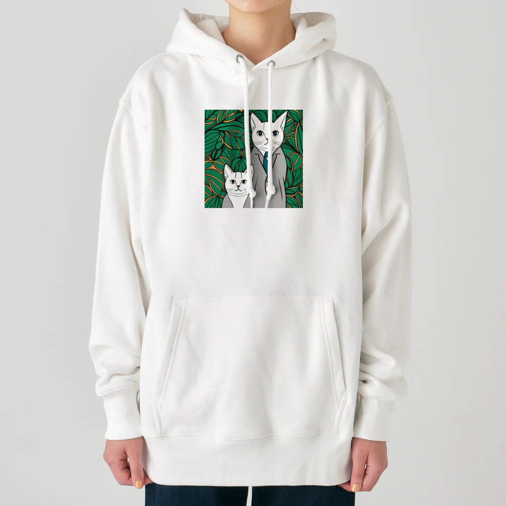 ゆゆのお店の2匹の猫 Heavyweight Hoodie