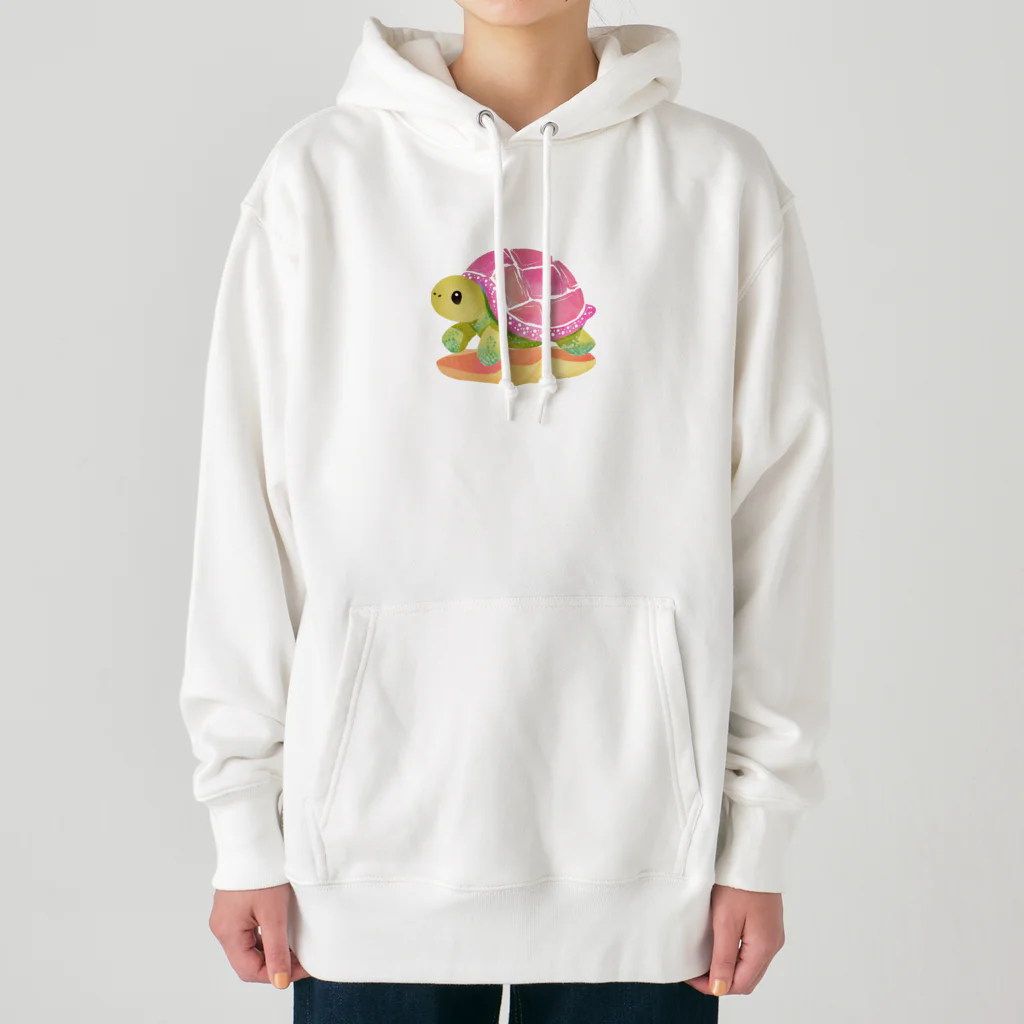 udのかわいいカメのイラストグッズ Heavyweight Hoodie