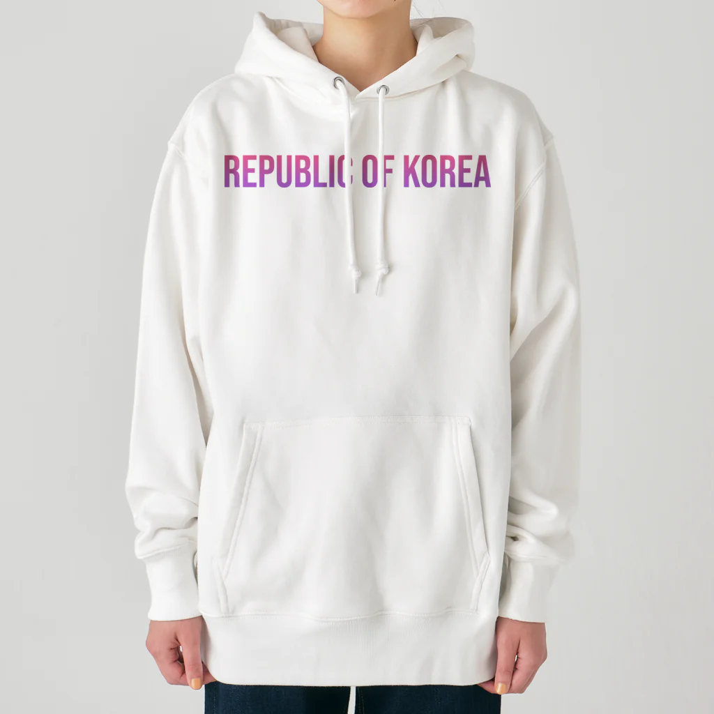 ON NOtEの韓国 ロゴピンク Heavyweight Hoodie