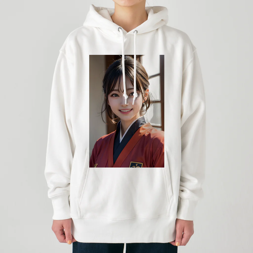 rubeusuの優しく微笑む町娘 Heavyweight Hoodie