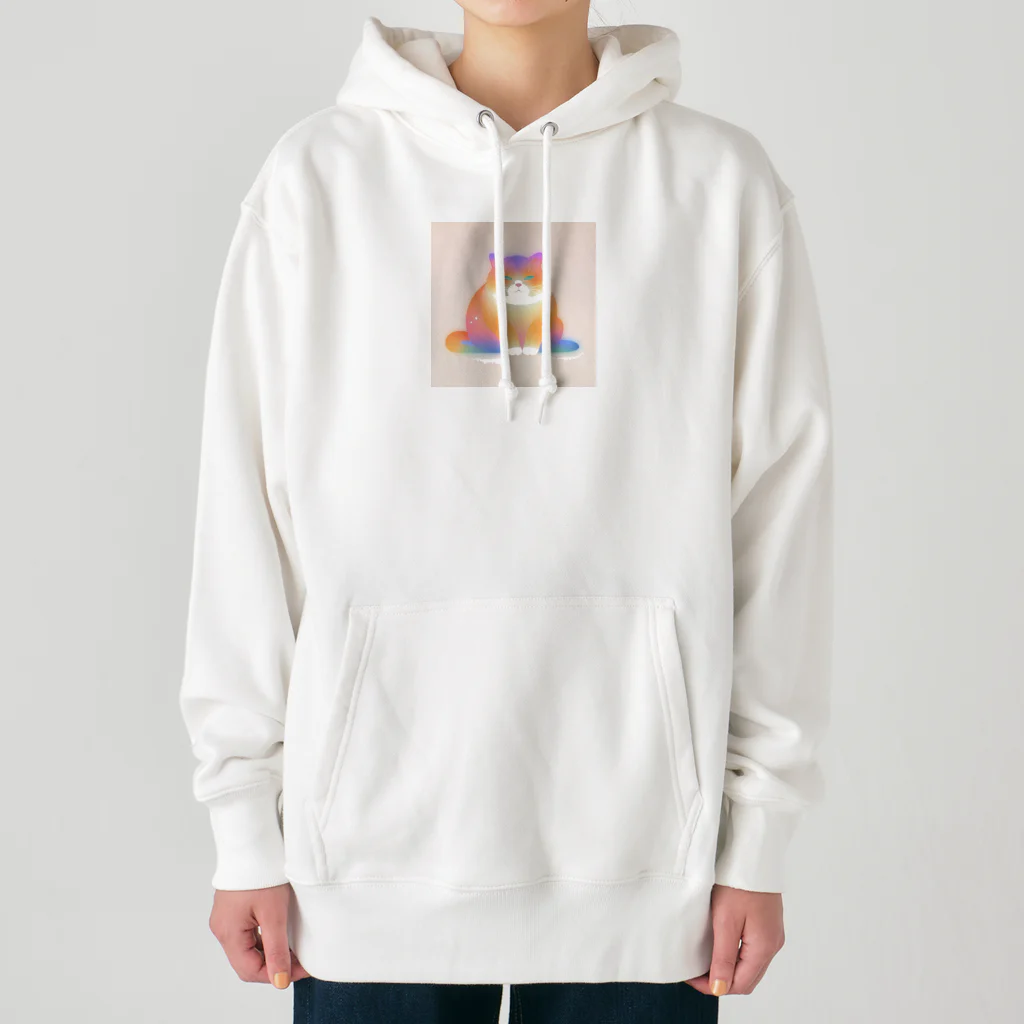 aoking_のグラデーション猫 Heavyweight Hoodie