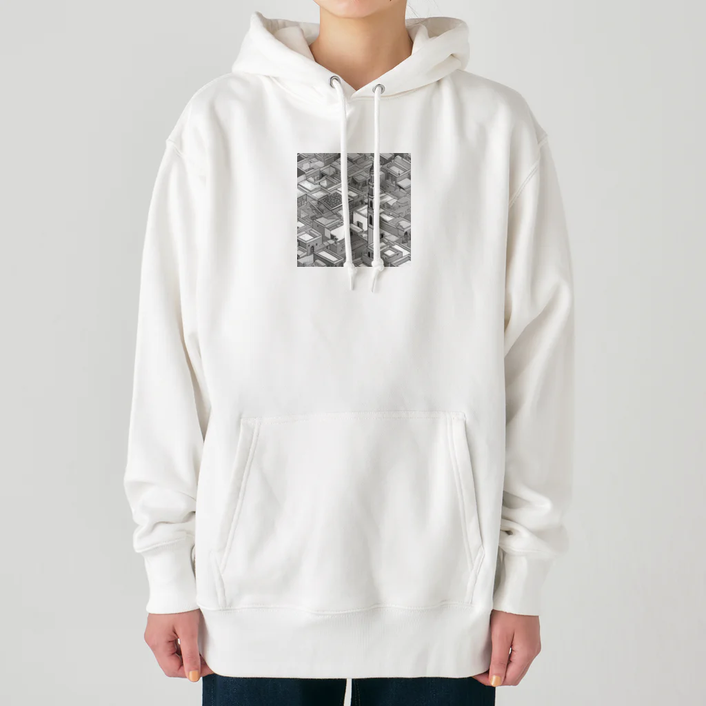 YoMiTの有名な観光スポットイメージ画像：モロッコのマラケシュ旧市街（モロッコ、マラケシュ） Heavyweight Hoodie