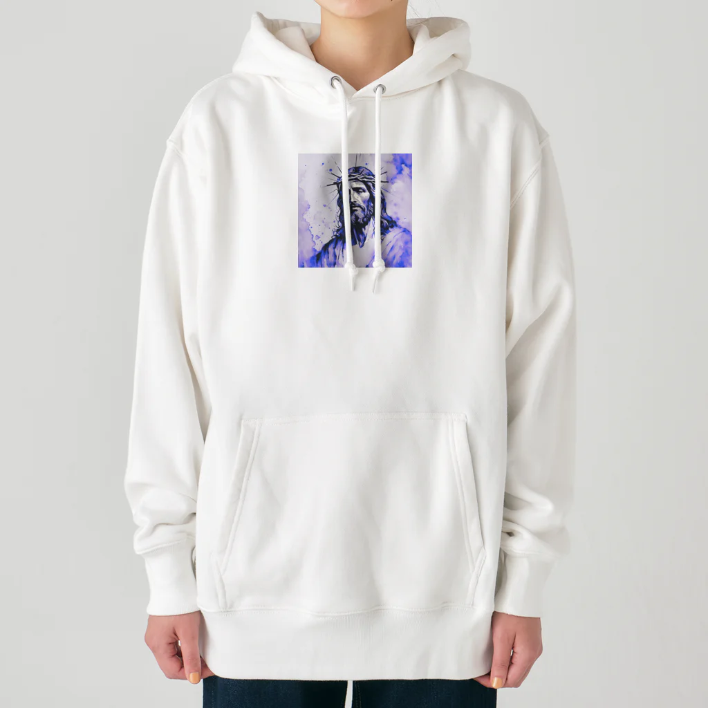 0024aquaのキリスト@2 Heavyweight Hoodie