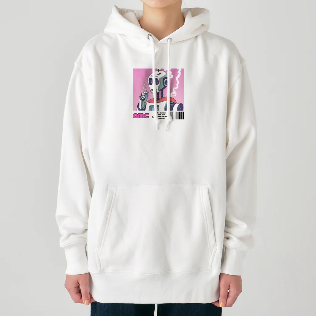 おもちショップの一服ロボットさん Heavyweight Hoodie