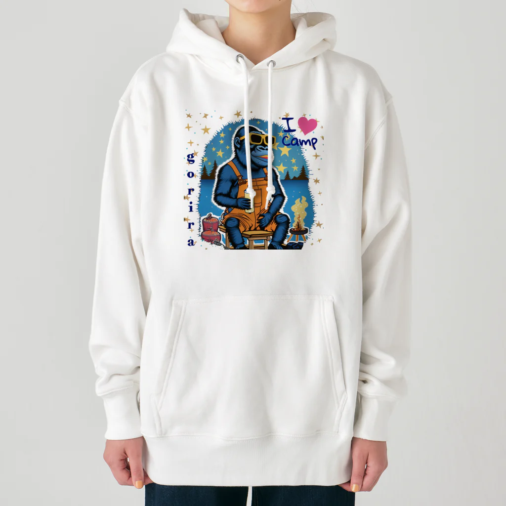 Curiosity＋のI❤️Camp ごりら Heavyweight Hoodie