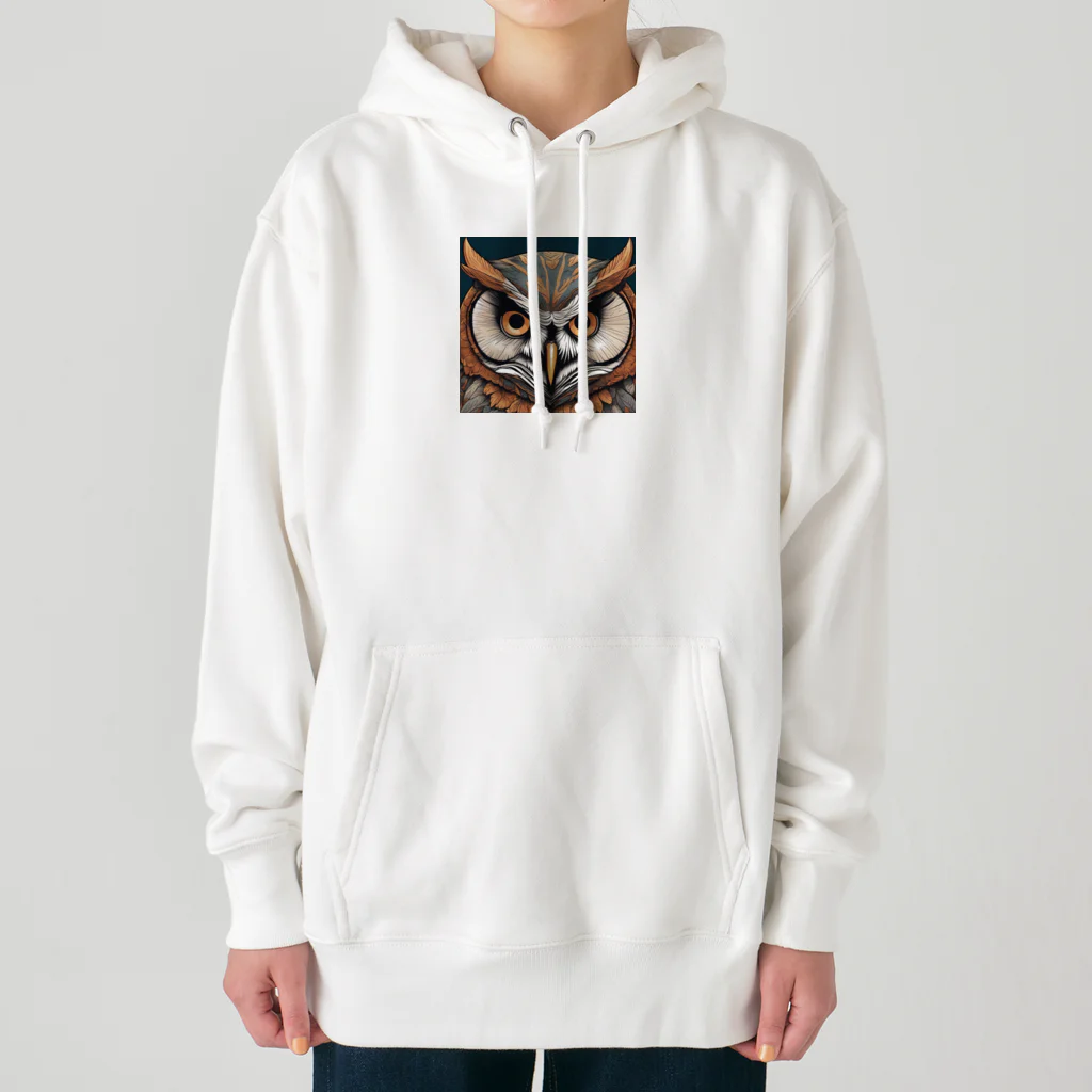 kstm_comのフクロウくんグッズ Heavyweight Hoodie