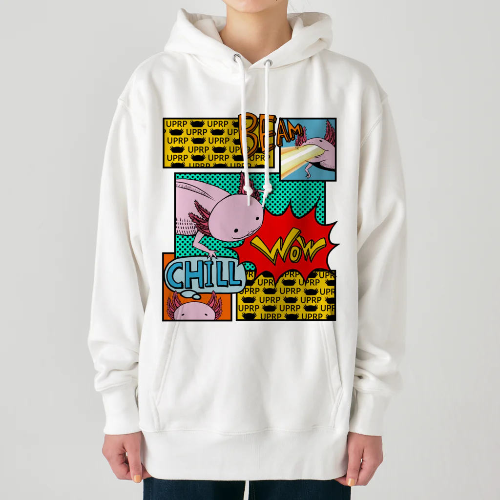 めいぷる工房メキシコサラマンダー支店のアメコミ風サラマンダー Heavyweight Hoodie