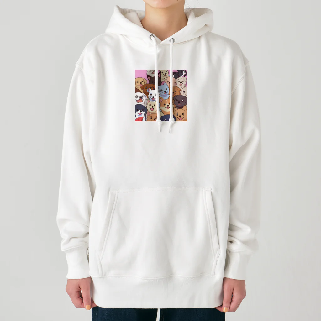 デイリーニューアイテムストアの癒しのわんちゃん Heavyweight Hoodie