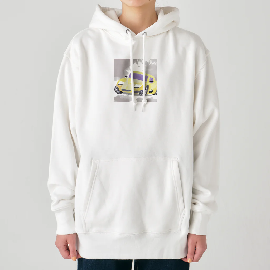 katapiiiの人気！水彩画風スポーツカー Heavyweight Hoodie