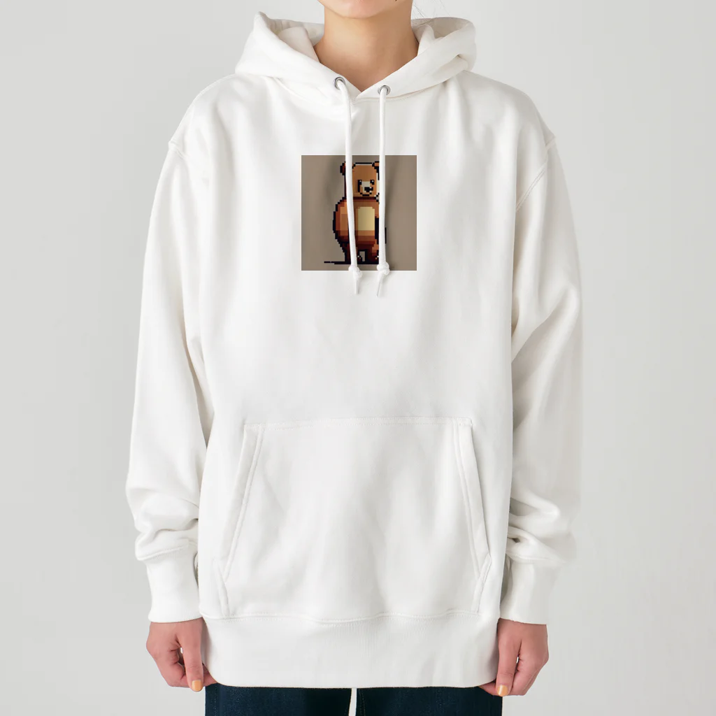 konkaiのドット絵のくま Heavyweight Hoodie