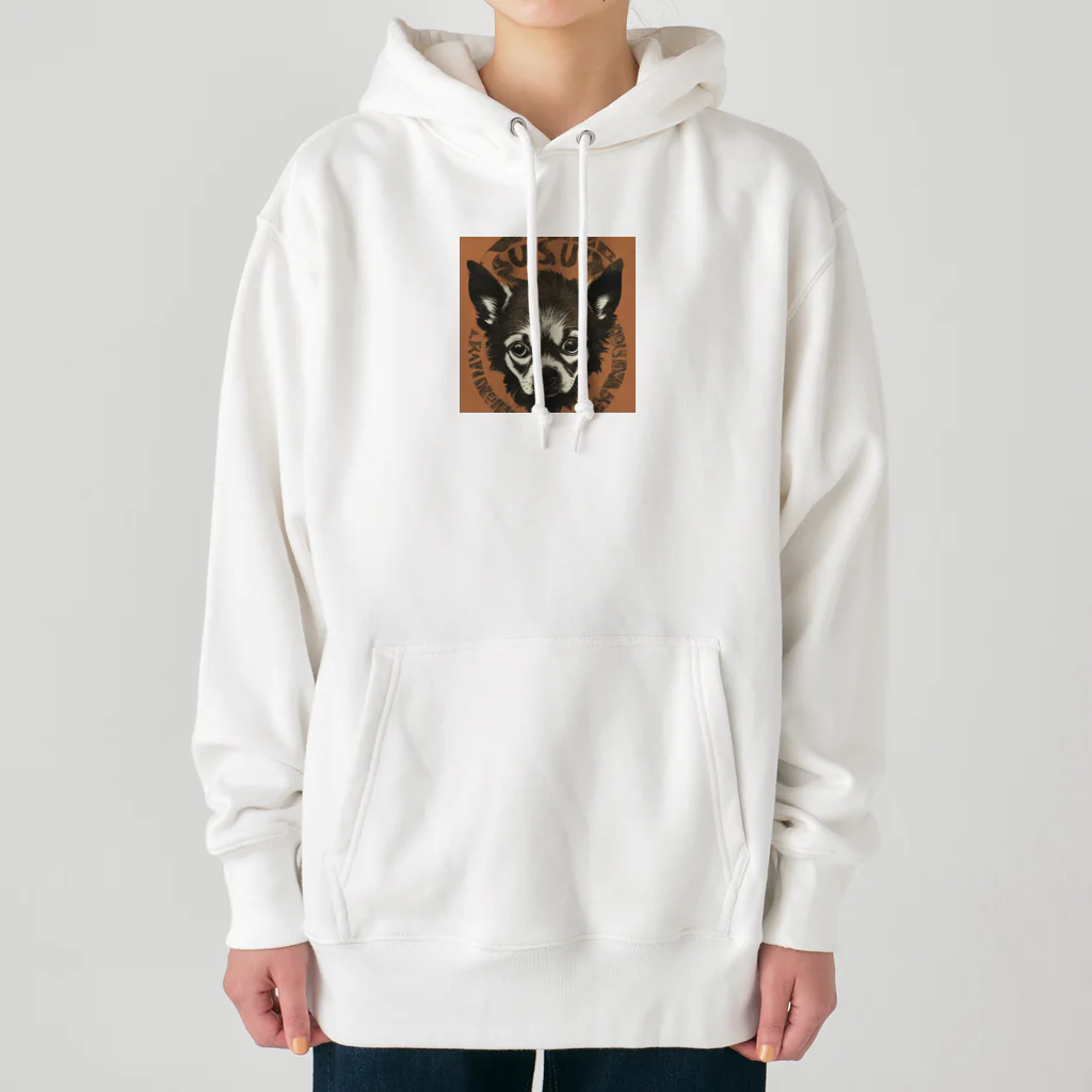 チワワ愛好家ショップの野性のハート：ワイルドチワワ Heavyweight Hoodie