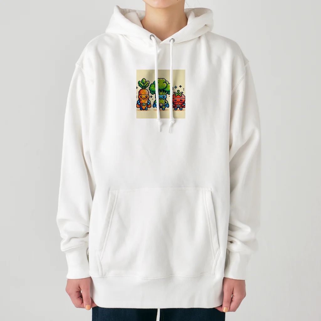 ワワジジドットクラブのドットヒーローになる野菜達A Heavyweight Hoodie