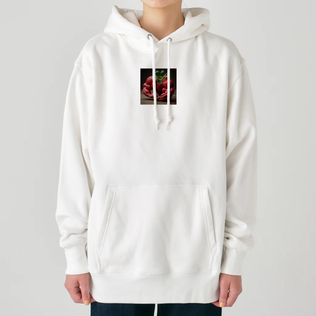 Mukimukiのマッスルストロベリー Heavyweight Hoodie