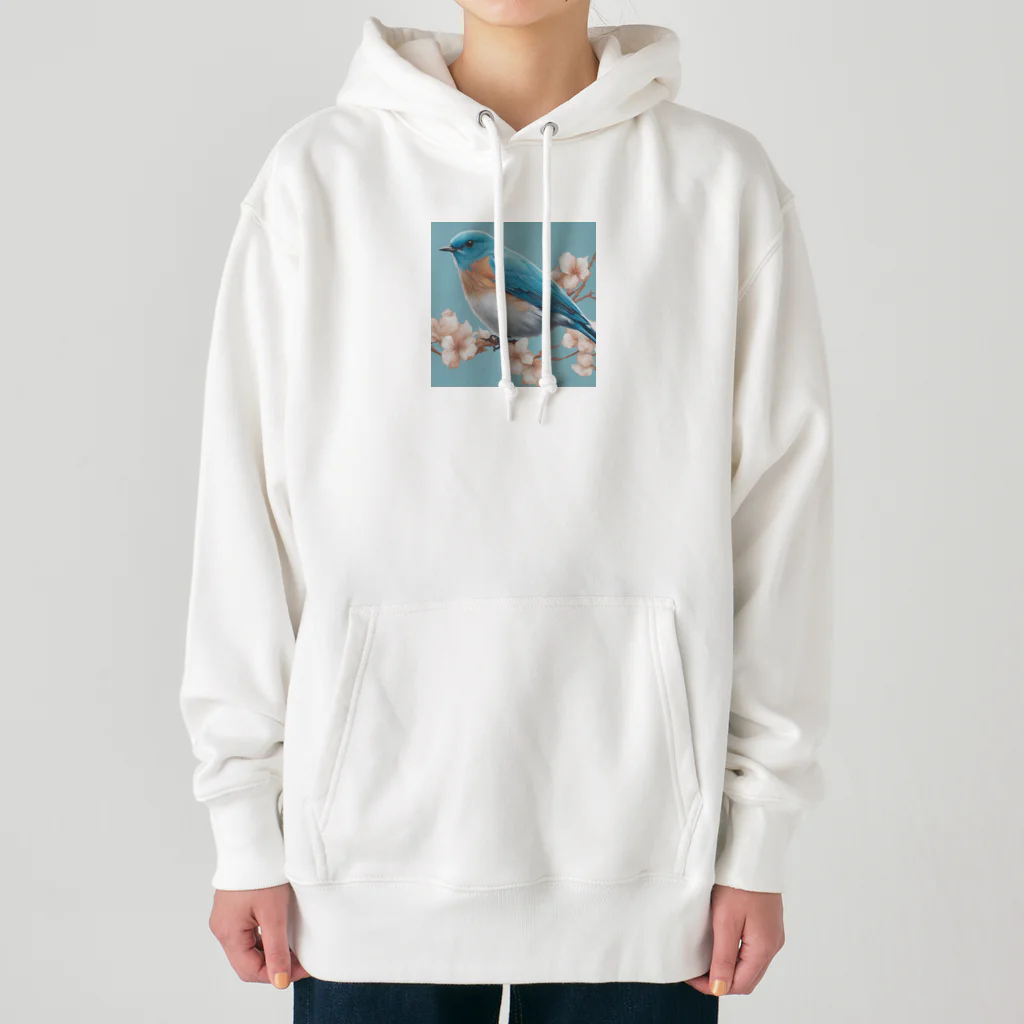 ❤︎cute❤︎のbeautiful blue bird Heavyweight Hoodie