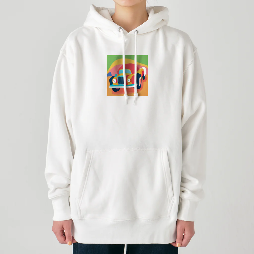 nekobu0323のポップな車 Heavyweight Hoodie