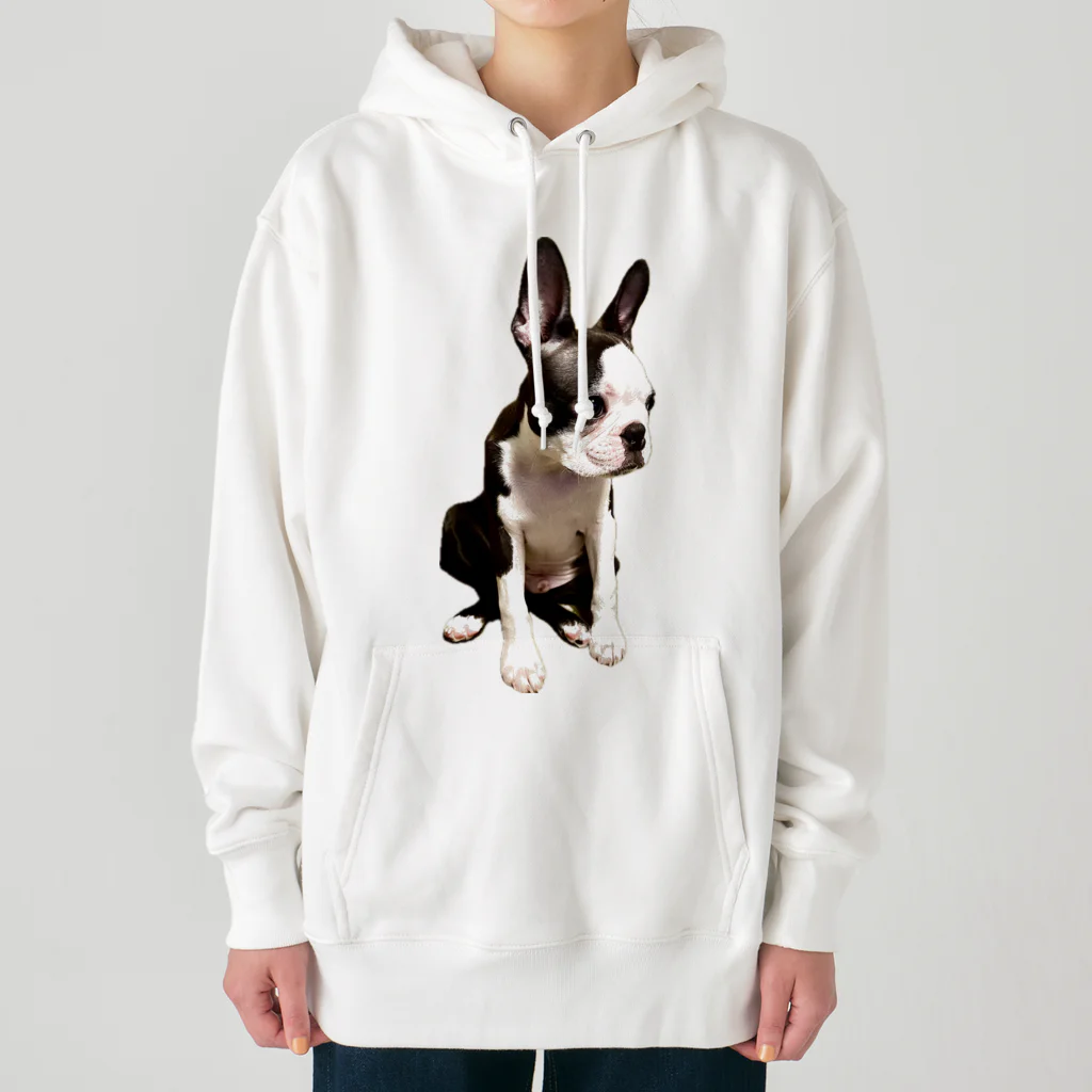 Komugi_bostonterrierのボステリのこむぎ Heavyweight Hoodie