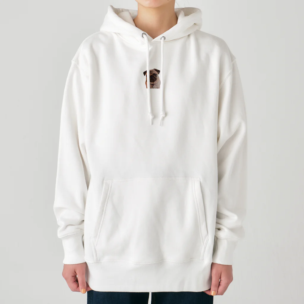凛.shopのクリクリおめめのパグちゃん Heavyweight Hoodie