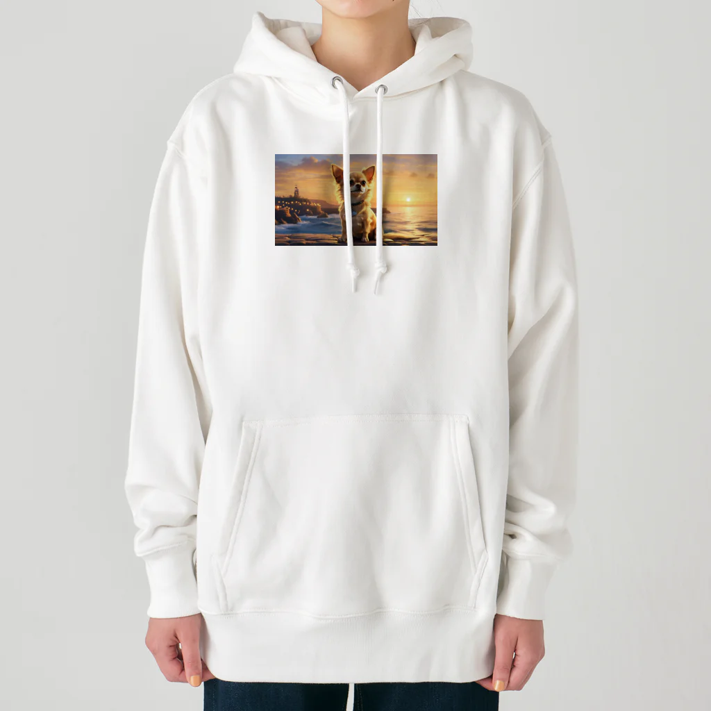 Welina_S-Artのサンセットチワワ Heavyweight Hoodie