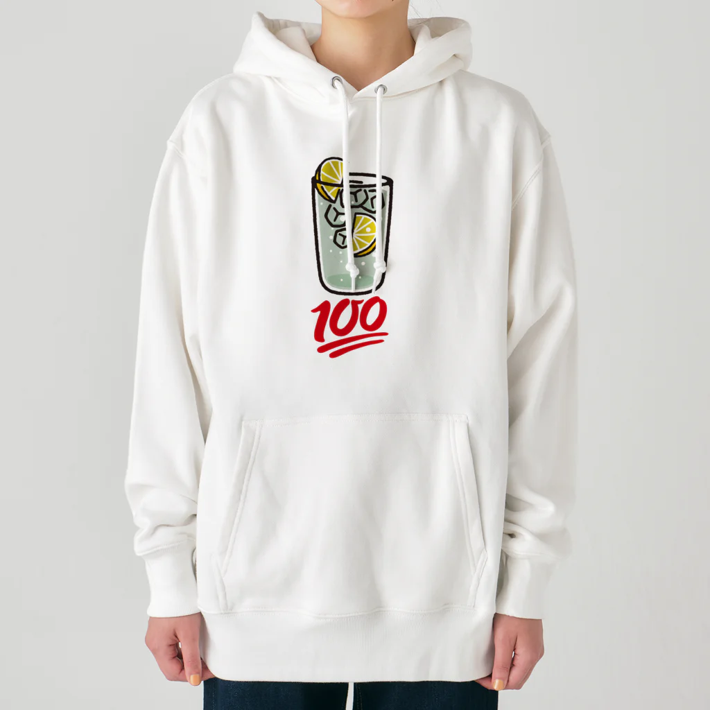 tonikakusakeのレモンサワー100点 大きいロゴ Heavyweight Hoodie