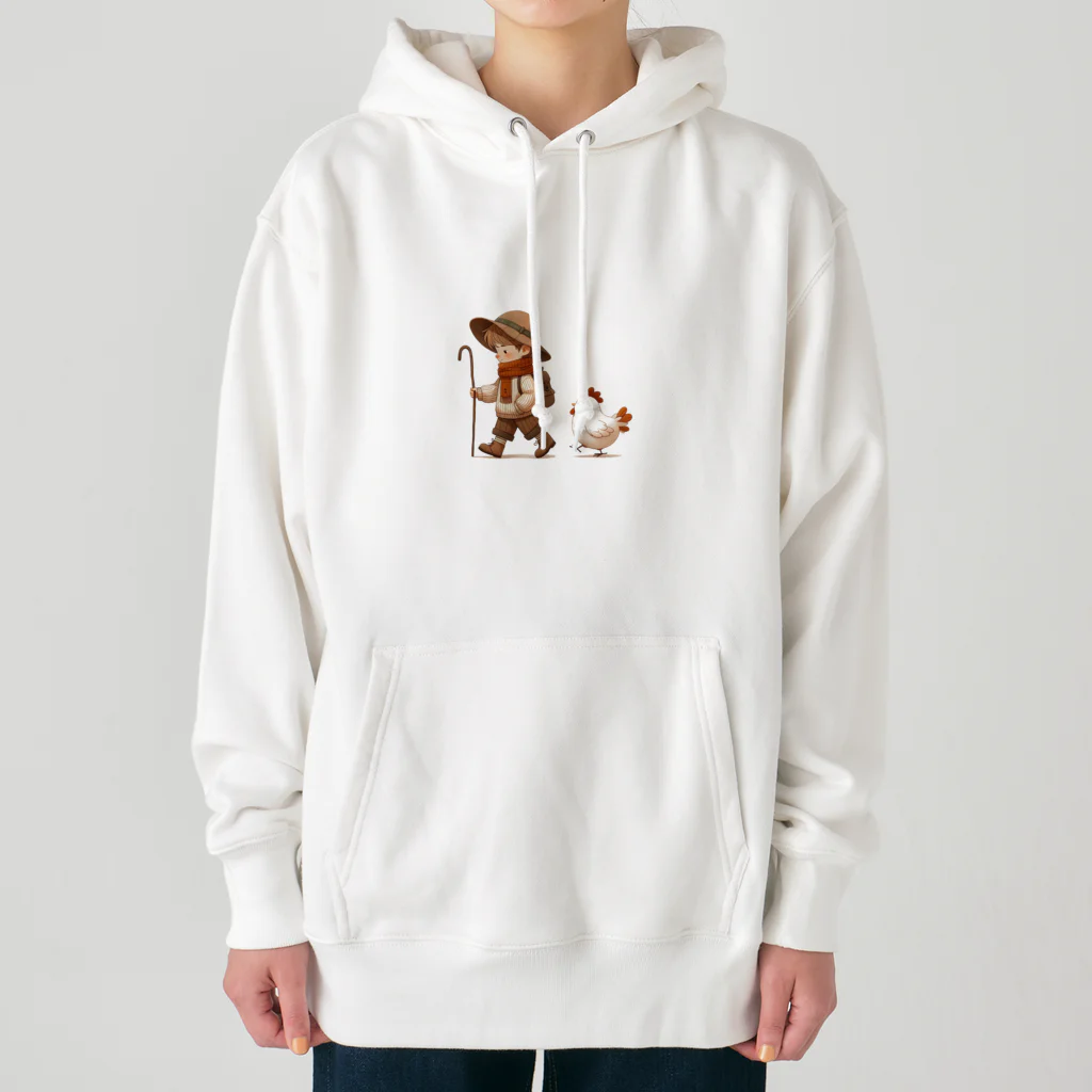 CleartDesignのBoy&Chicken Heavyweight Hoodie