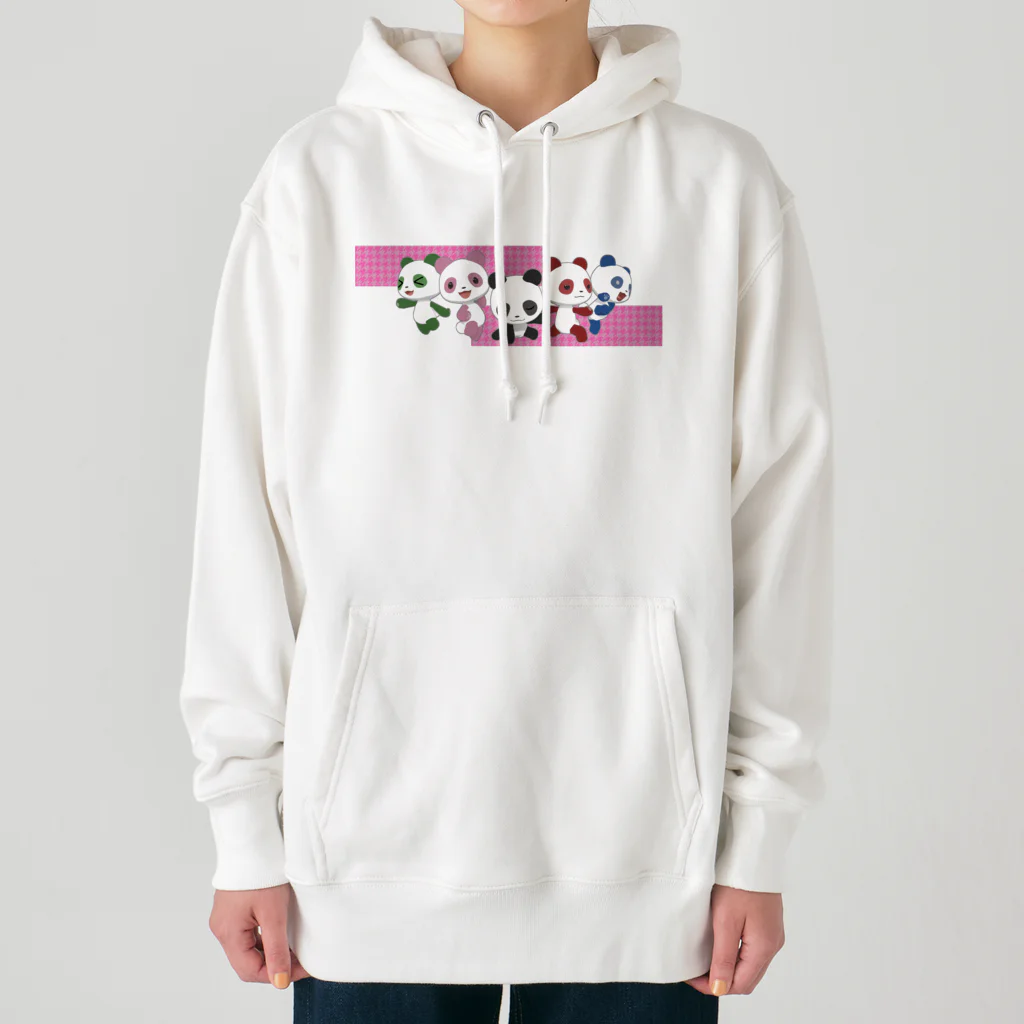 sora × 3D LEELEE Shopのスーパー戦隊（桃/千鳥格子） Heavyweight Hoodie