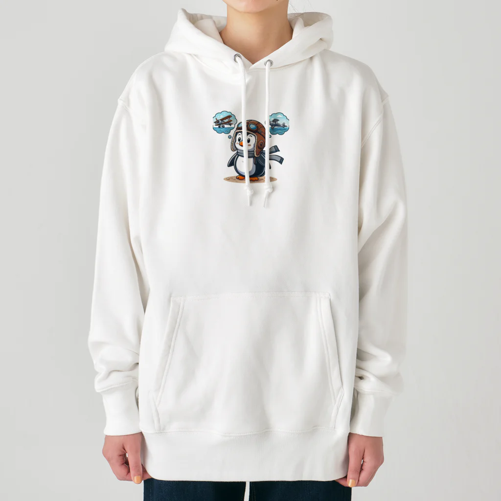 JUN-yの空を飛びたいペンギン Heavyweight Hoodie