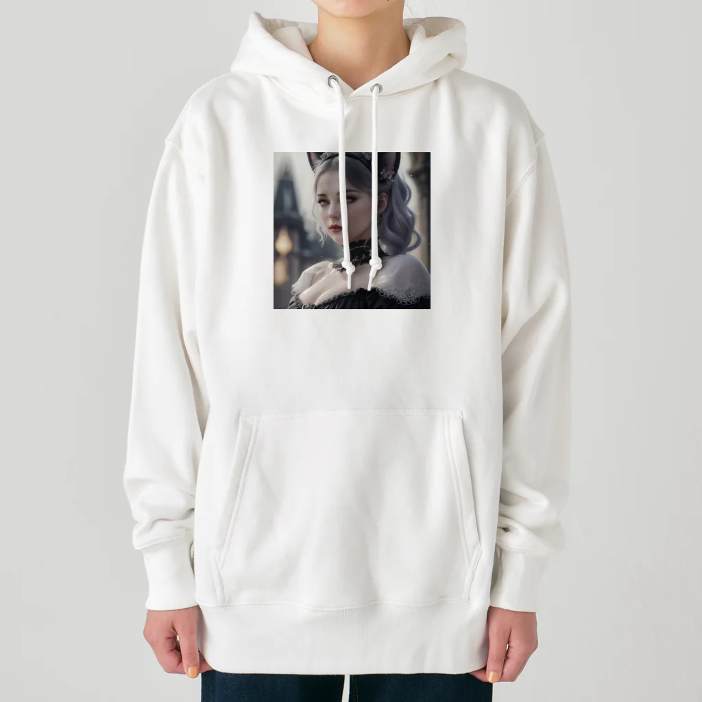 ZZRR12の「猫耳の魔女の叡智と冒険」 ： "The Wisdom and Adventure of the Cat-Eared Witch" Heavyweight Hoodie