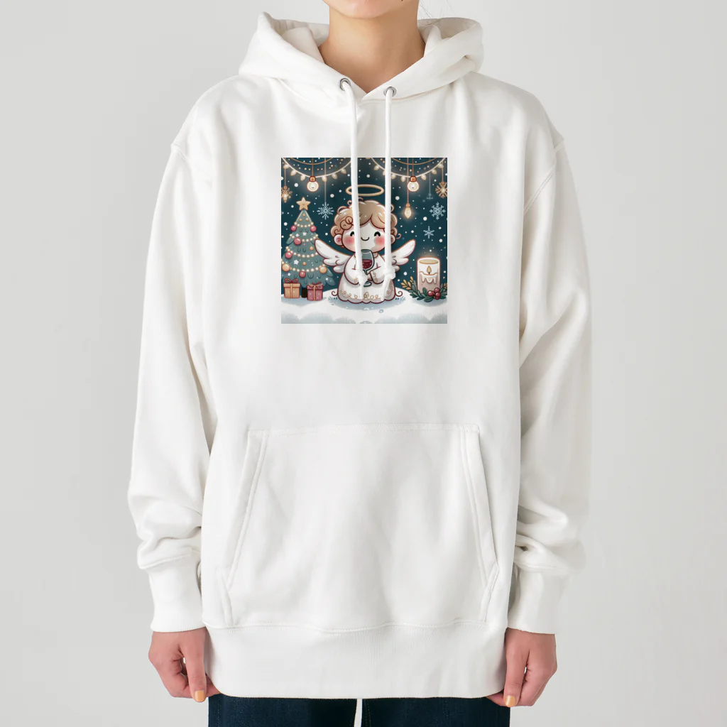 たまき工房の呑(どん)天使のクリスマスデフォルメ Heavyweight Hoodie