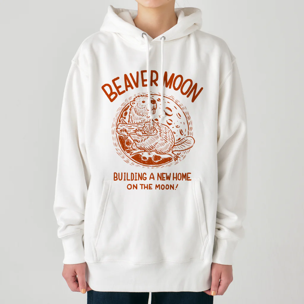 indigo_blue_moonのbeaver moon (ビーバームーン) Heavyweight Hoodie