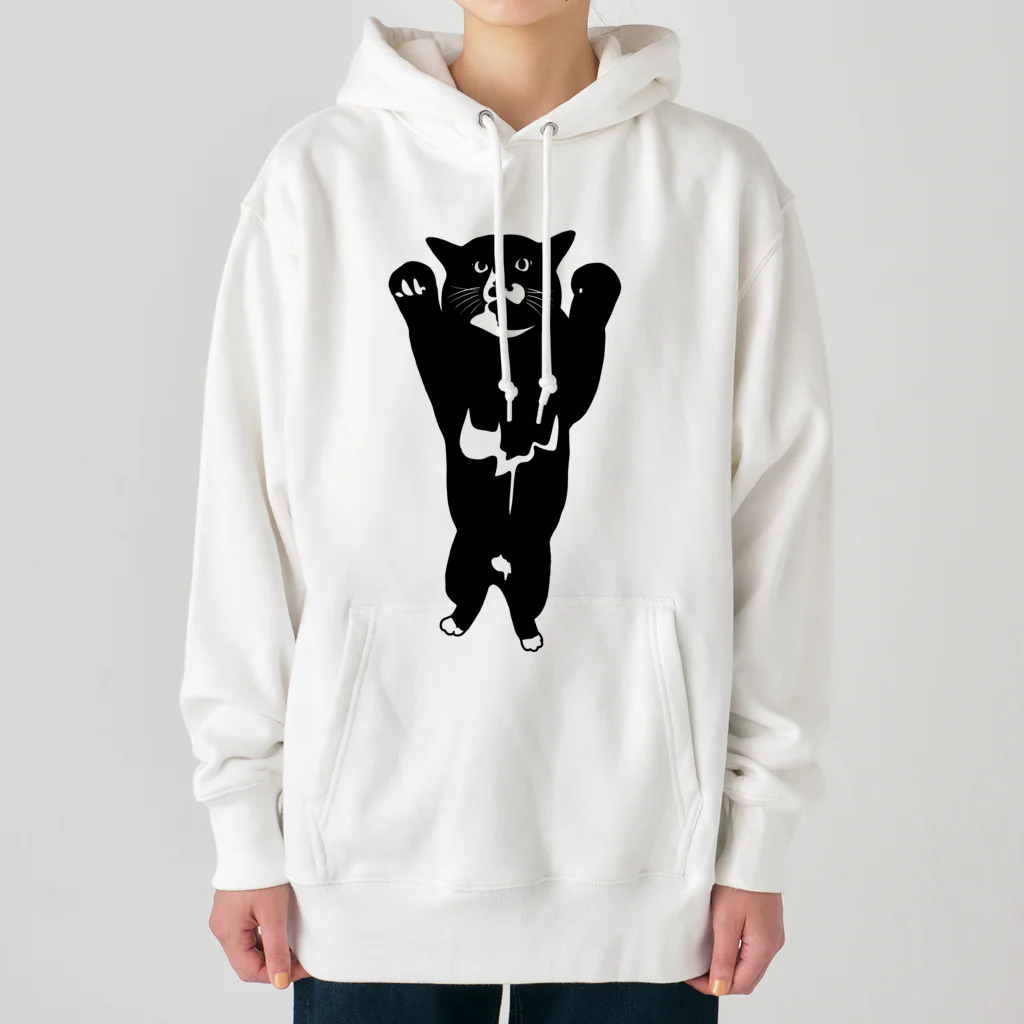 犬猫サロンぷらすのツキノワネコ Heavyweight Hoodie