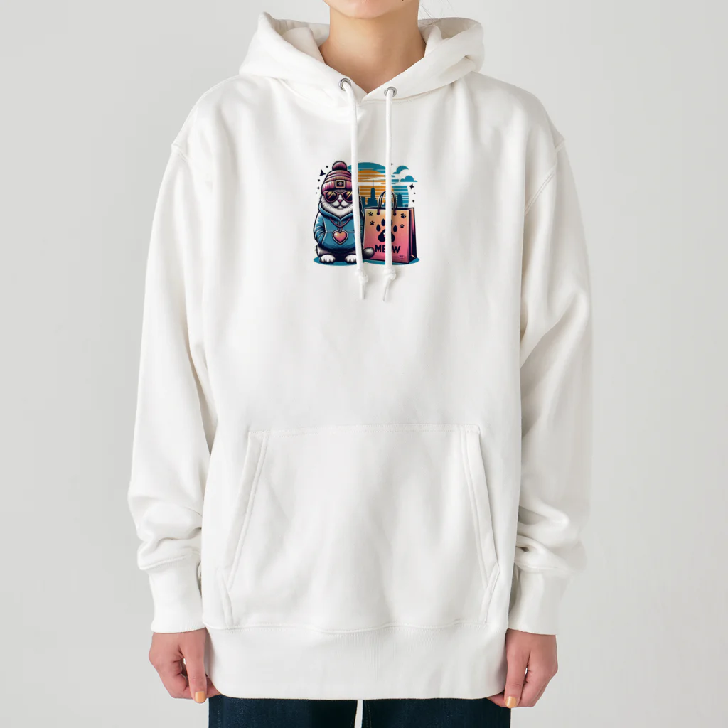 PaletteProdigyの猫のシティライフ Heavyweight Hoodie