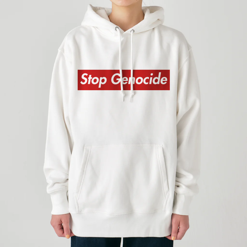 YaHabibi ShopのSTOP GENOCIDE　パレスチナ解放のためのもの ヘビーウェイトパーカー