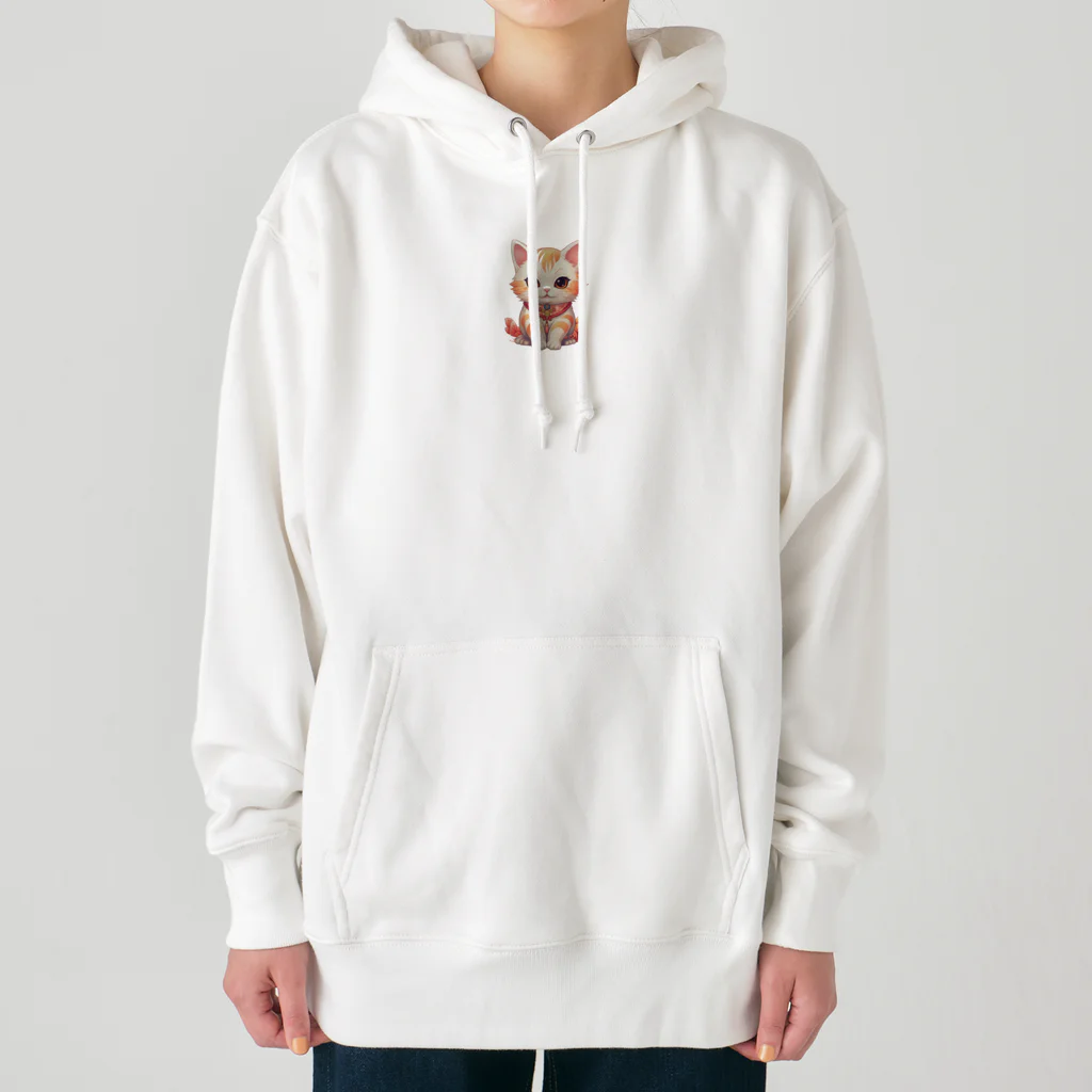 日向ぼっこの縁起猫 Heavyweight Hoodie