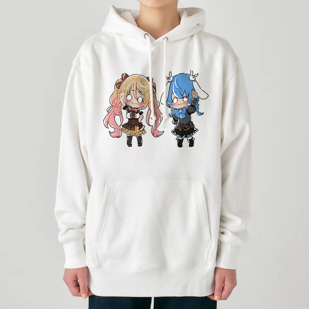 usabit.のぐっず屋さんのななゆ+うさぎガンマン Heavyweight Hoodie