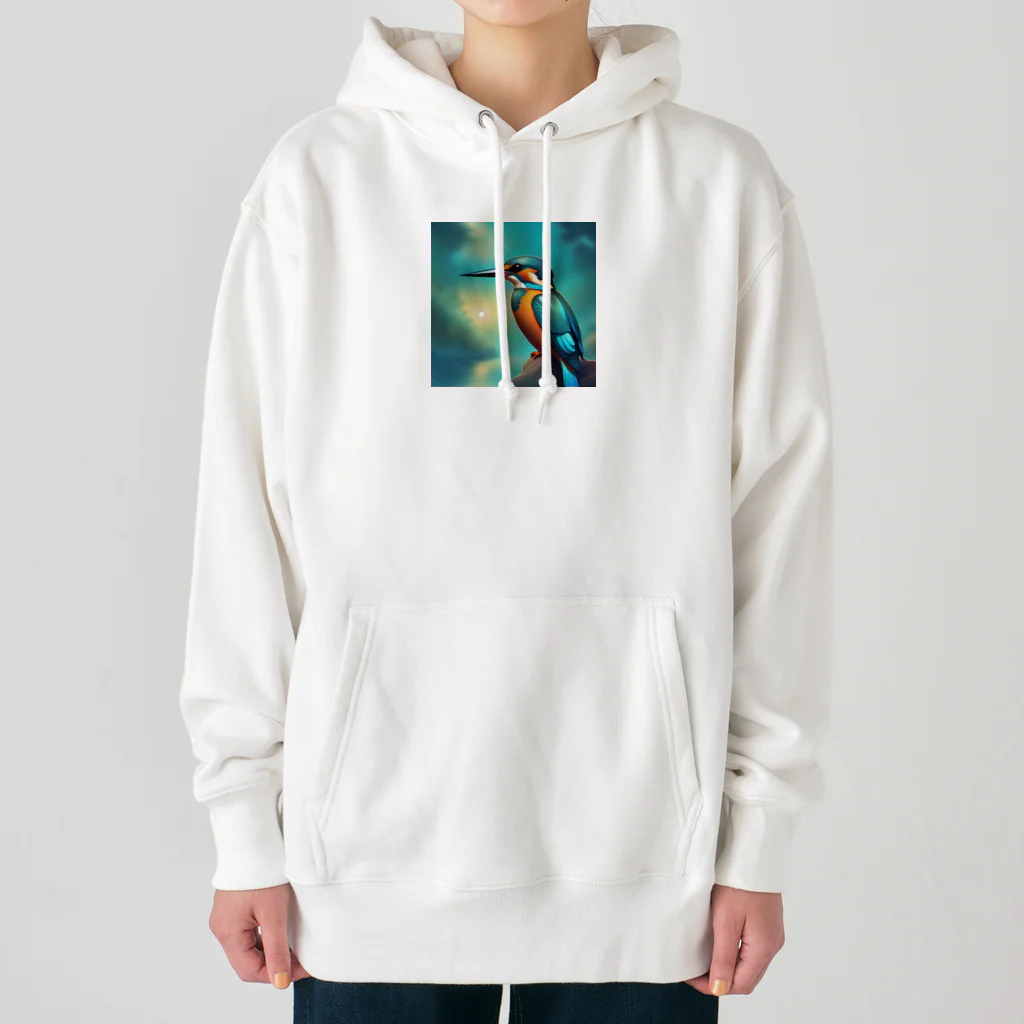 bestfriend54のカラフルカワセミくん Heavyweight Hoodie