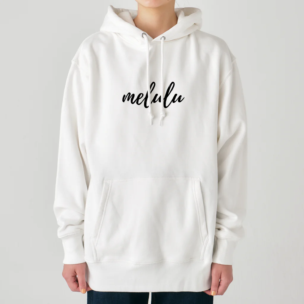 melulu 公式ショップのmeluluの黒 Heavyweight Hoodie