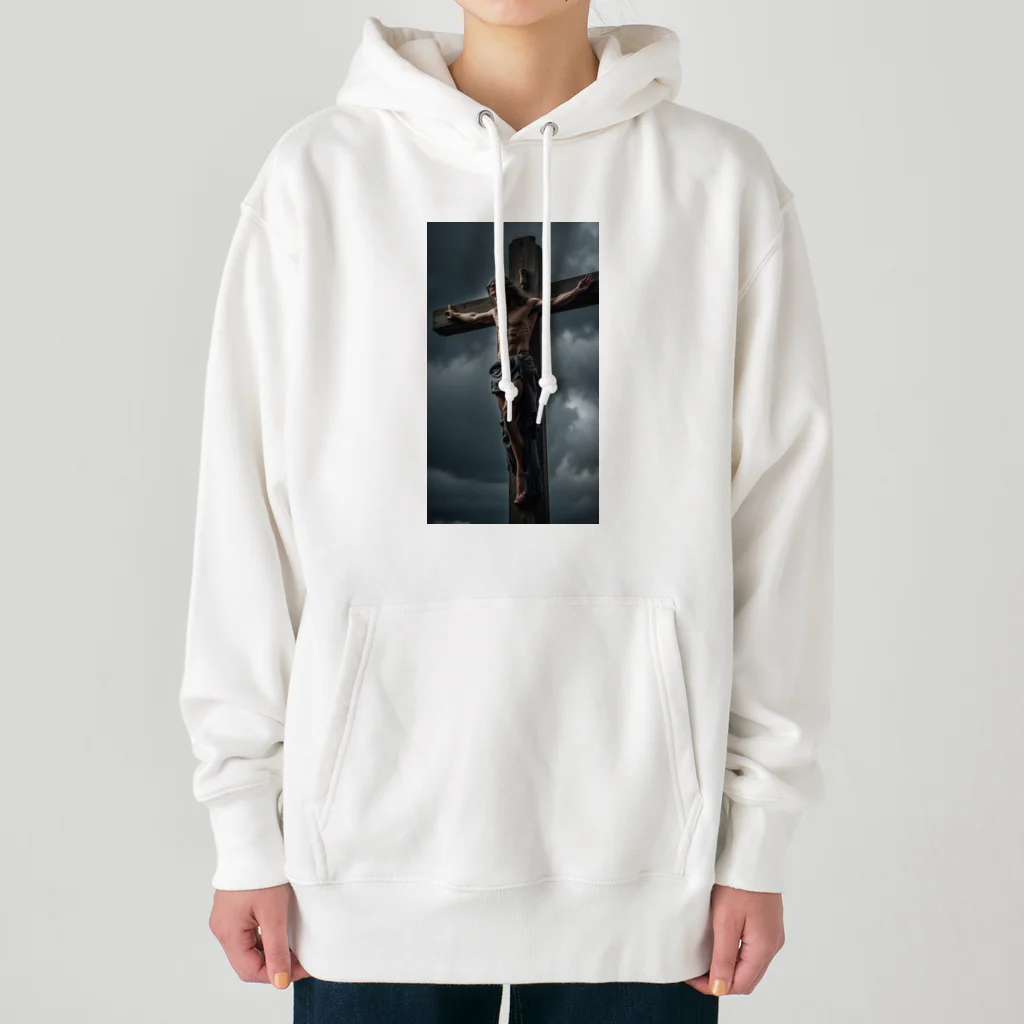 kimidori_のイエスキリスト Heavyweight Hoodie