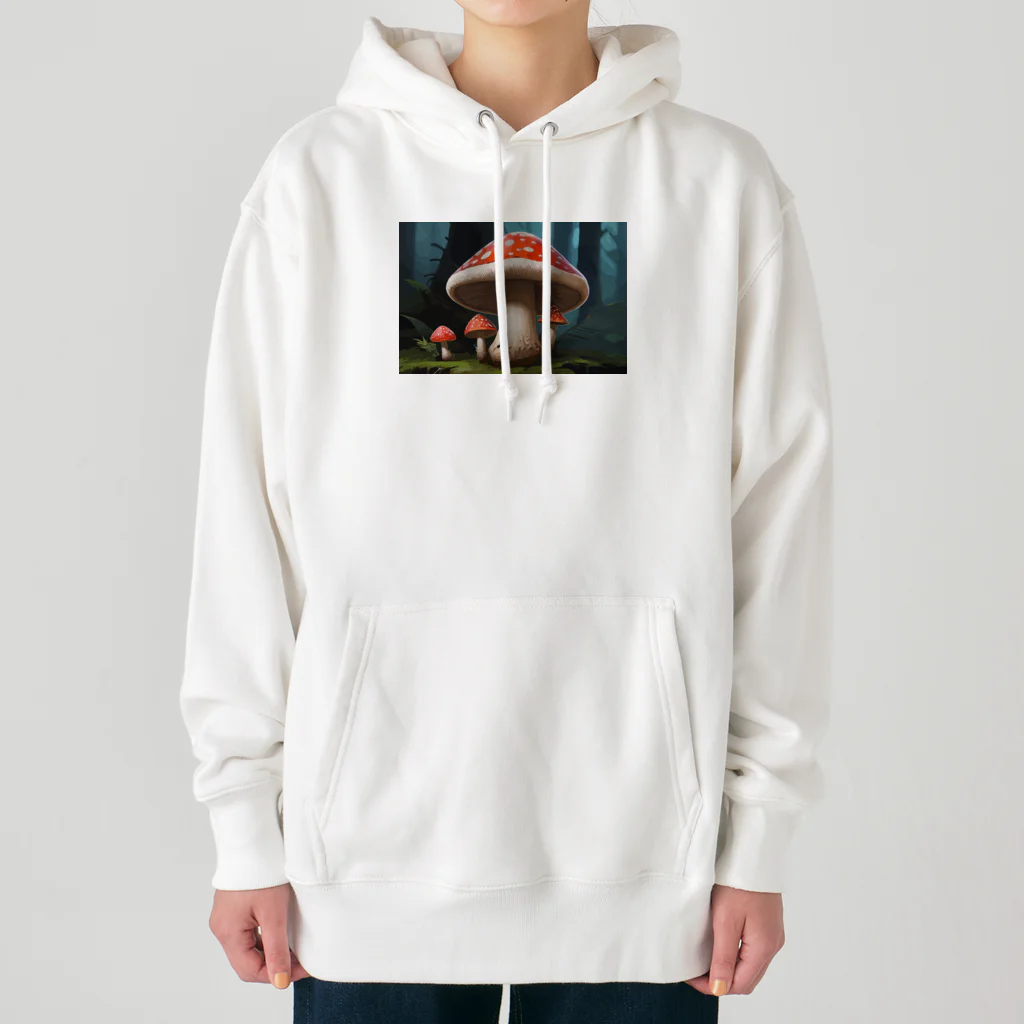 ファンシーTシャツ屋のメルヘンで毒がありそうなキノコ Heavyweight Hoodie