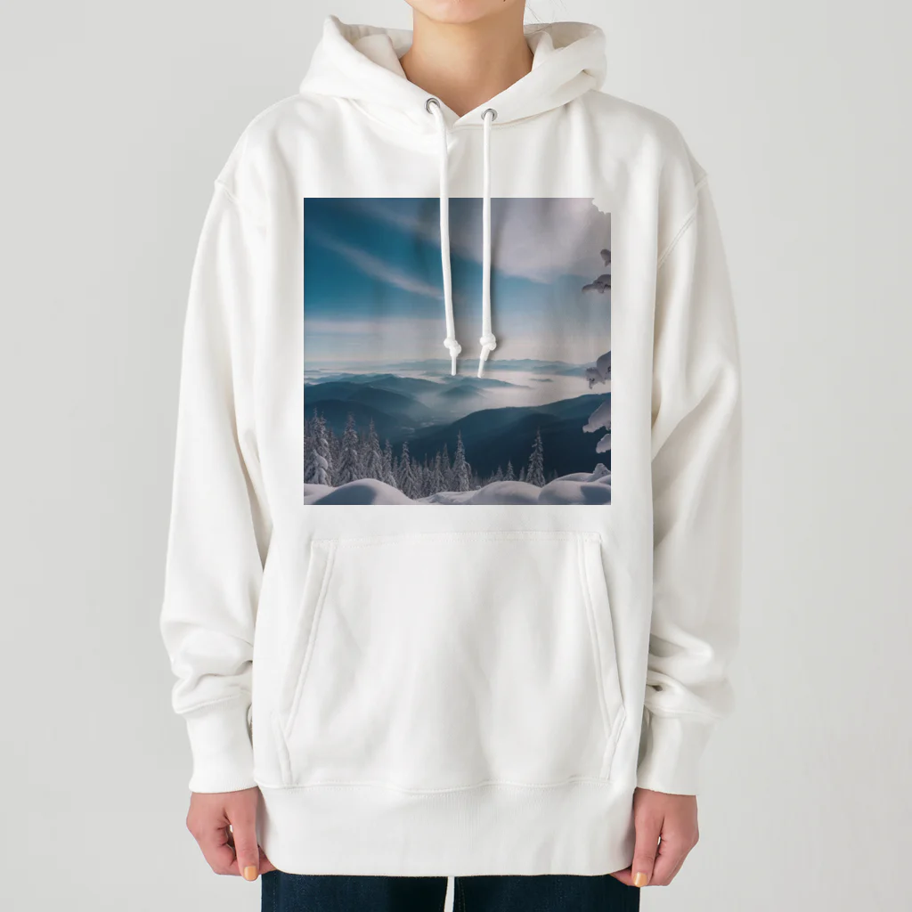 awawoの青空と山の風景 Heavyweight Hoodie