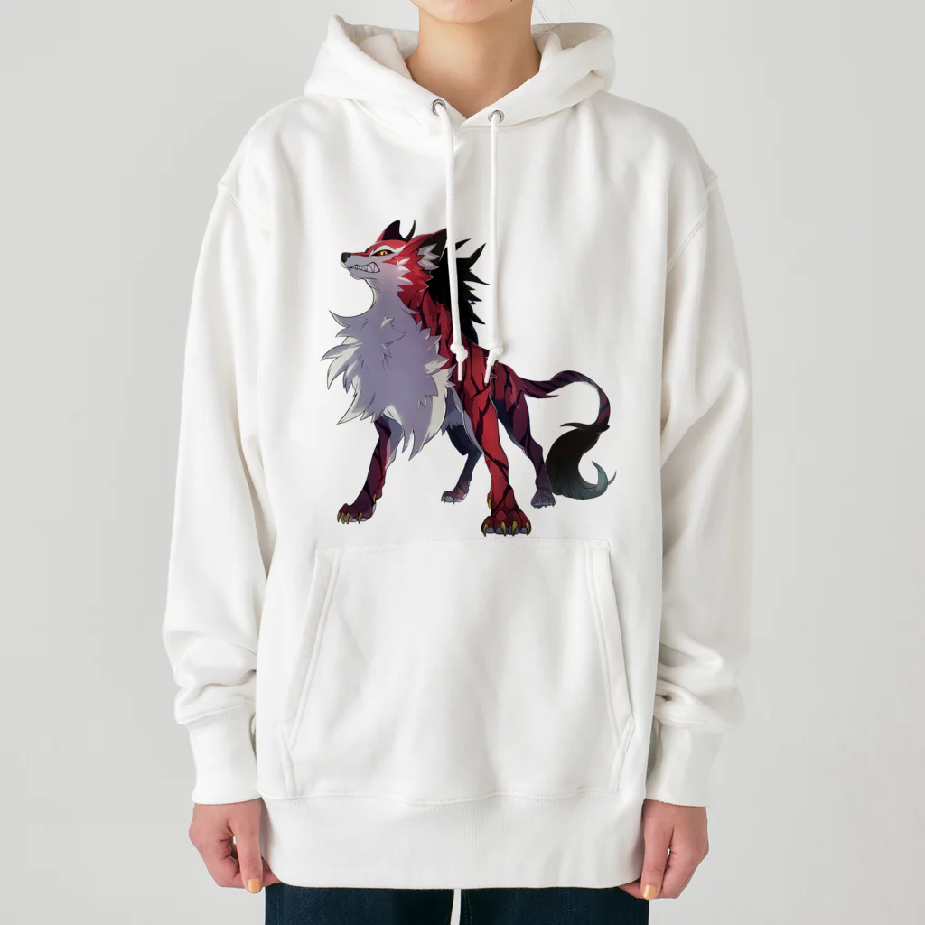 SCL_UMA_Crew_ProjectのデジタルUMA：ジェヴォーダンの獣 Beast of gevaudan Heavyweight Hoodie