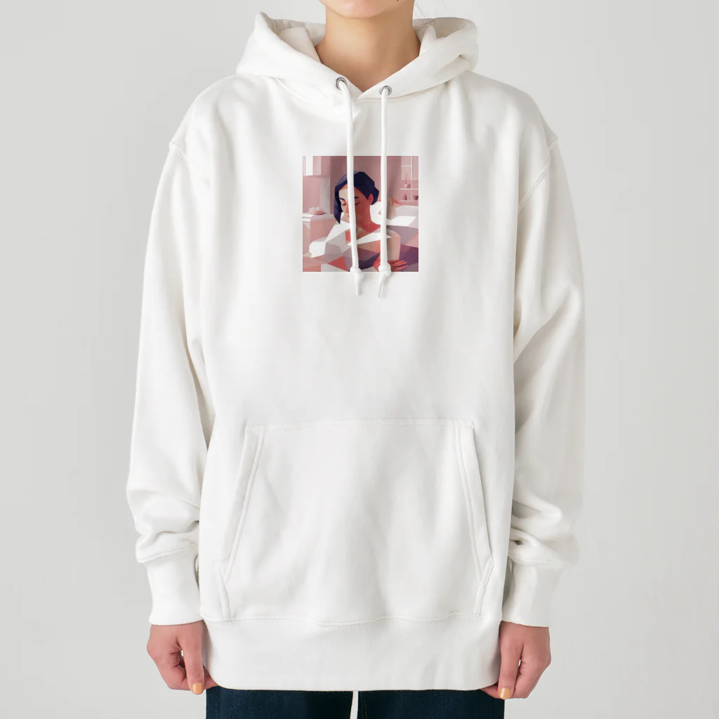 田舎老人只爺のマッサージを受けている美人 Heavyweight Hoodie