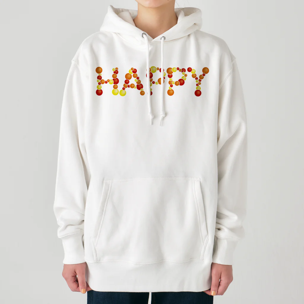 junichi-goodsのバルーン文字「HAPPY」（赤色系） Heavyweight Hoodie