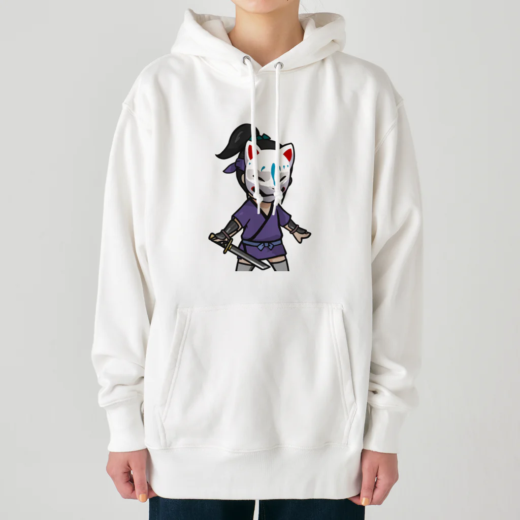 ninjayaの狐白（クリプト忍者） Heavyweight Hoodie