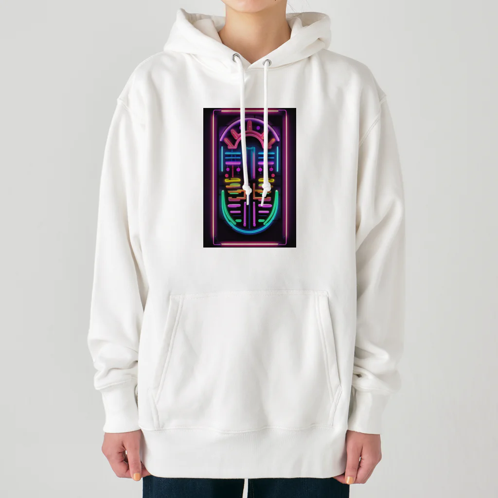 Association Against Mirroring SelfiesのAbstract_Neonsign02 Heavyweight Hoodie