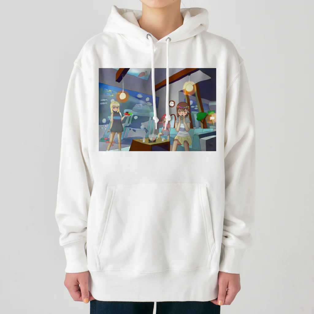 きなこもちの小屋２号店の海の中の家の鍋パーティー Heavyweight Hoodie