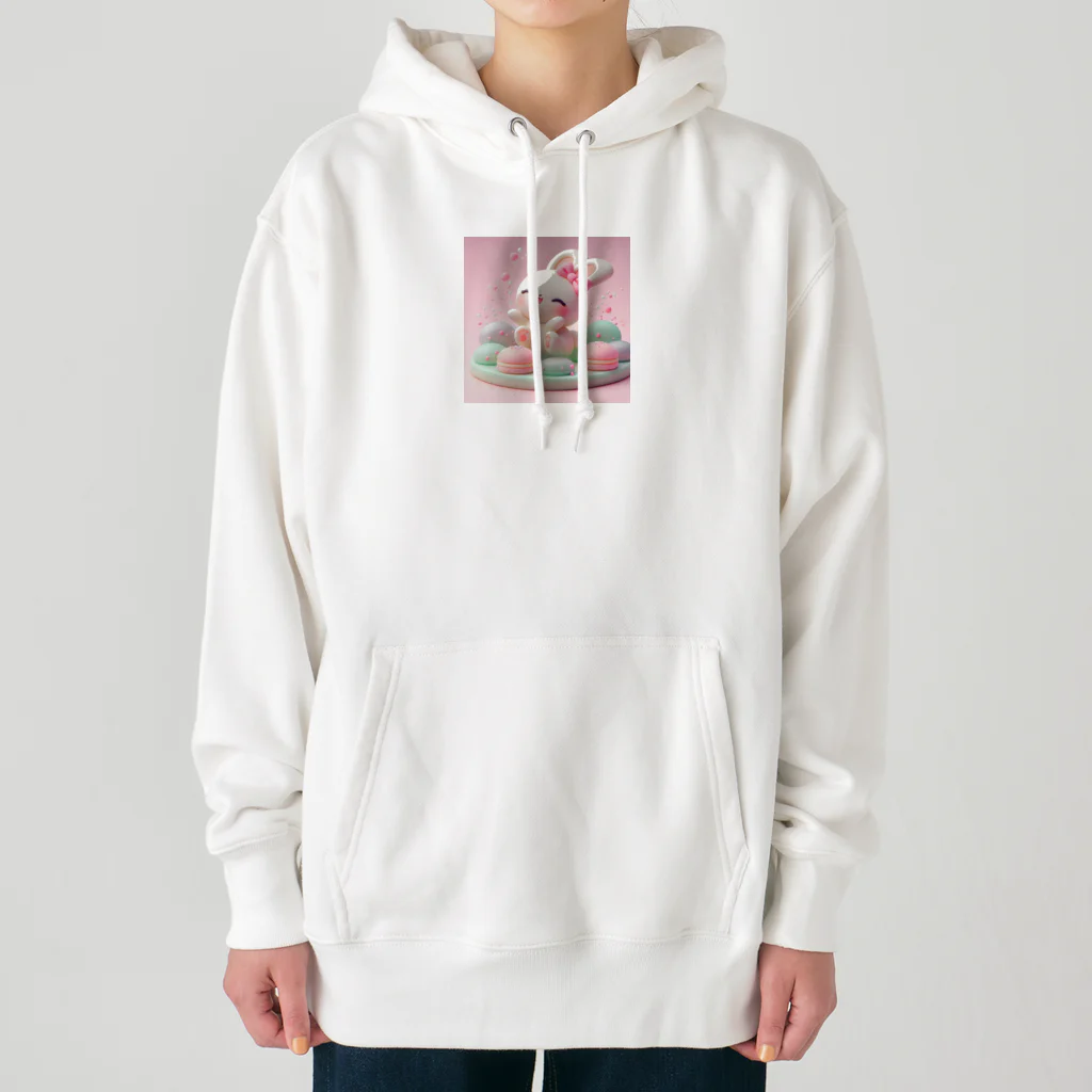 星パンダショップのほわほわマカロンうさぎ Heavyweight Hoodie