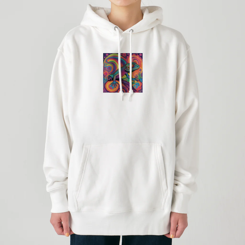 ai美女ショップのワイルドなトカゲ Heavyweight Hoodie