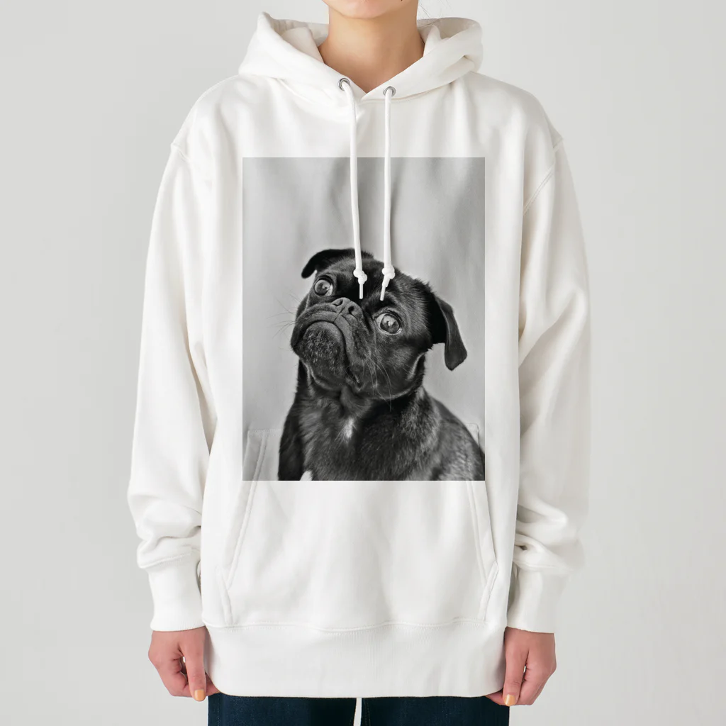 可愛い動物の犬 Heavyweight Hoodie