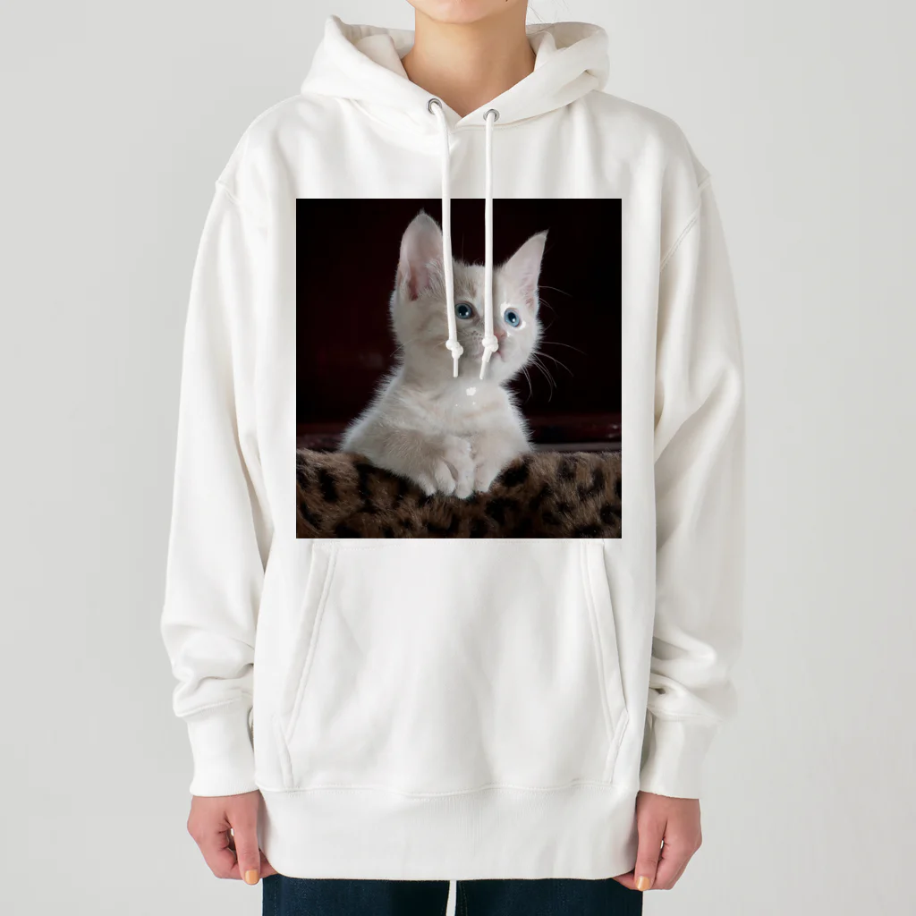 可愛い動物の猫 Heavyweight Hoodie